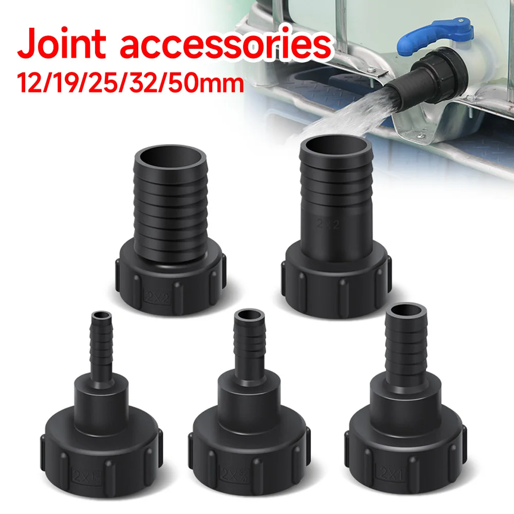 

12-50mm IBC Water Tank Hose Adapter Fittings Ton Barrel Joint S60x6 Coarse Threaded Coupling Joint Garden Irrigation Connect