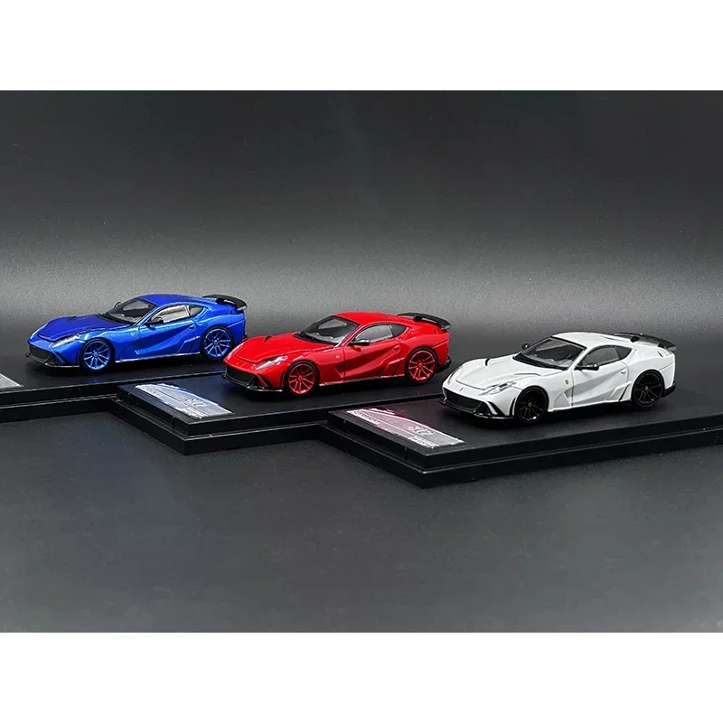 Stance Hunters 1:64 Novitec 812 N Largo Hood Opened Diecast Diorama Car Model Collection Miniature Toys