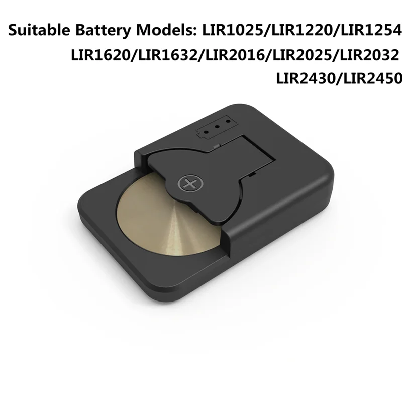AA60-2X USB C Coin Cells Button Battery Charger For LIR1025/1220/1254/1620/1632/2016/2025/2032/2430 Button Battery Charger A