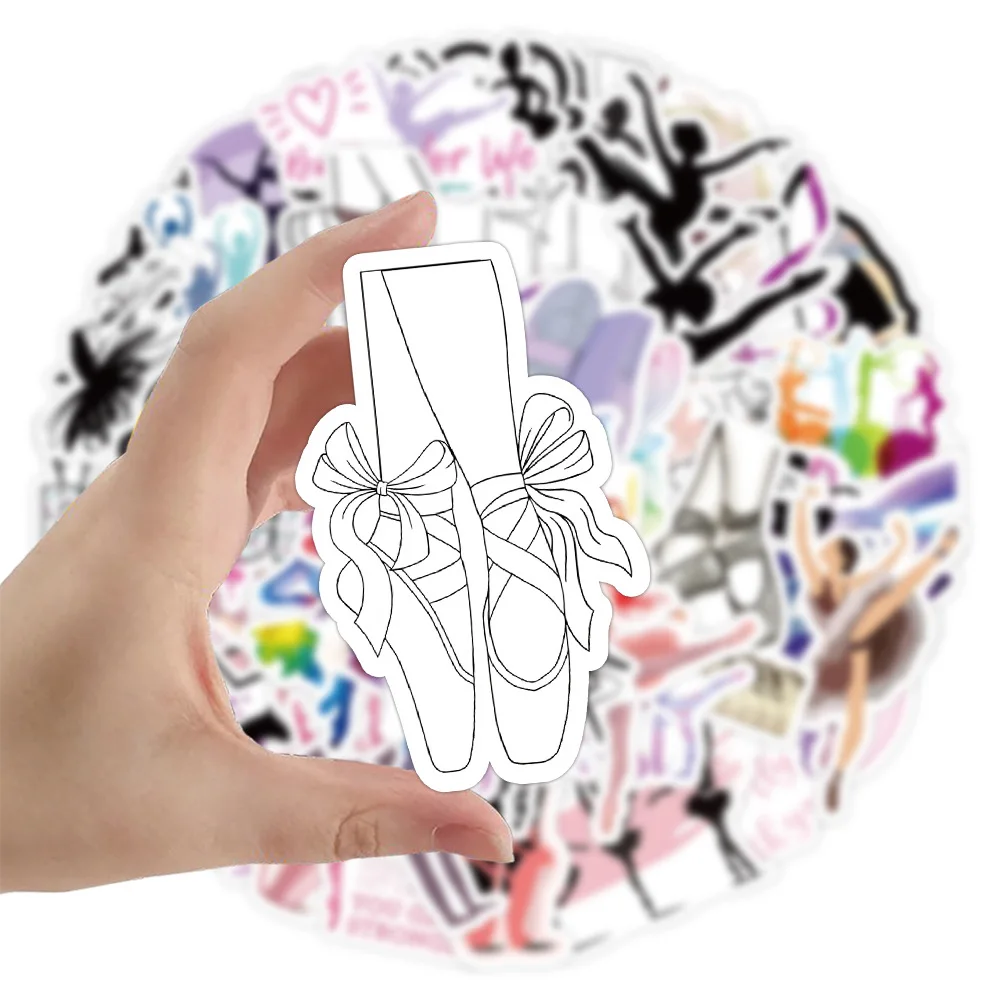 

50PCS Art Dance Ballet Cartoon Sticker DIY Phone Laptop Luggage Water Cup Skateboard Graffiti Decals Fun for Kid Toys Gifts