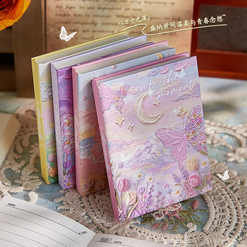 80 sheets/mini pocket notebook, A Midsummer Night's Dream notebook, portable INS style oil painting notebook, hand account, diar