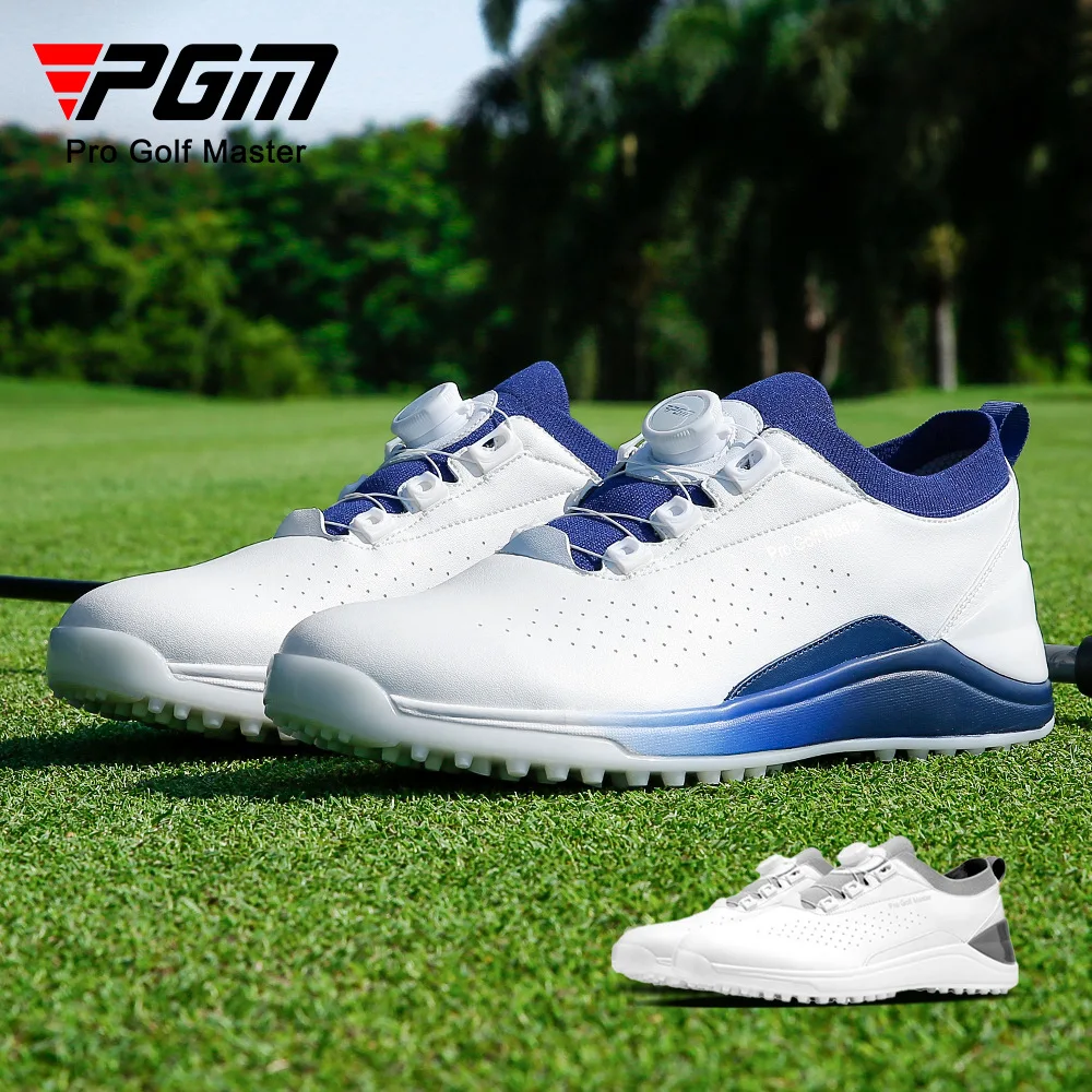 Scarpe sportive da golf da uomo PGM Scarpe da ginnastica casual Allacciatura rapida Microfibra Impermeabile antiscivolo XZ300 Commercio all'ingrosso