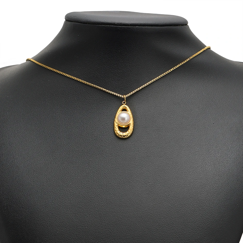 5pcs Stainless Steel Imitation Pearl Lock Heart Sun Necklace Charms Earring DIY Women Bracelet Jewelry Making Supplies Wholesale view 5
