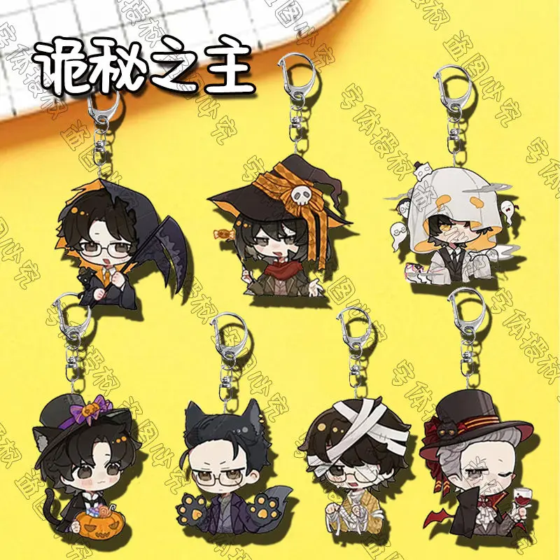 Klein Moretti Alger Wilson Anime Schlüsselanhänger Herr der Geheimnisse Männer Schlüsselanhänger für Frauen Cartoon Figur Acryl Schlüsselanhänger Anhänger Geschenk