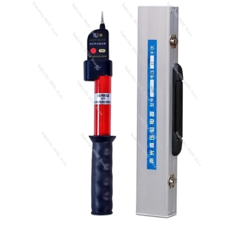 Non-Contact GDY High Voltage Detector Pen, 10kV Sound Light Alarm Telescopic Insulation Electric Power Tool for Electrician