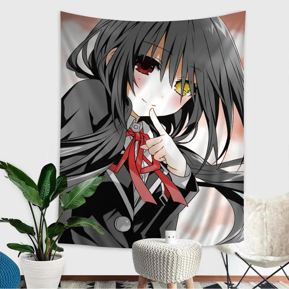 

DATE A LIVE Tapestry Anime Tapestry Hanging Tarot Hippie Wall Rugs Dorm Wall Hanging Sheets