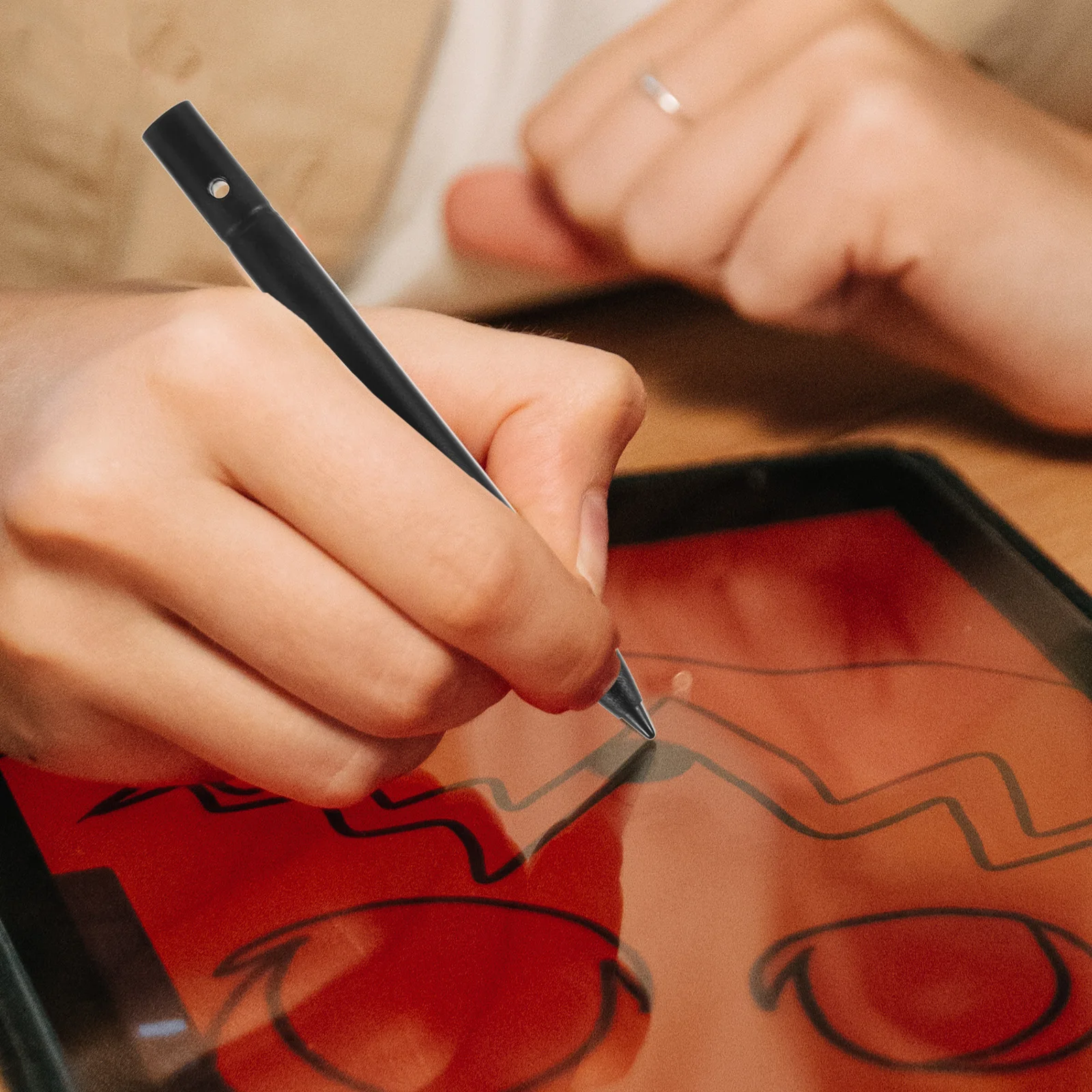 

2pcs LCD Writing Tablet Stylus Pen Ds Drawing Pencil Board Plastic Laptop Touchscreen Reusable Erasable High Precision Ultra