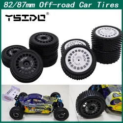 4szt YSIDO 82/87mm Opony terenowe przednie tylne do HSP Wltoys HPI Redcat Traxxas Axial Tamiya TT02B 1/10 1/12 RC Racing Car