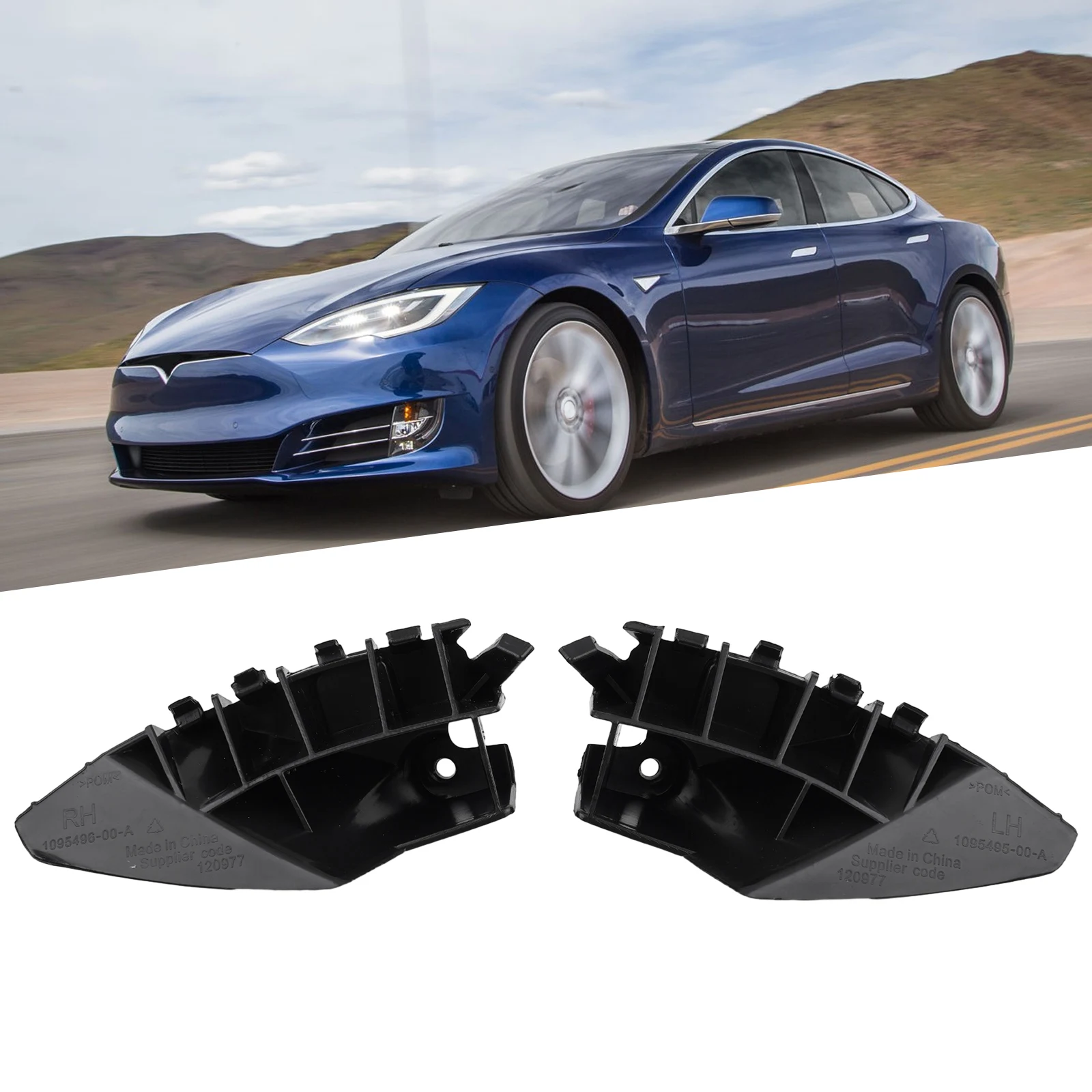 

Кронштейн для крыла бампера Tesla Model S 2012-2021 1095495-00-A 1095496-00-A аксессуары для кронштейна крыла бампера автомобиля