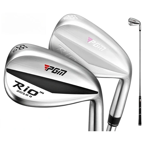 Imagen 1 del producto Palos de golf, palos de sand wedge de 52/56/60 grados para hombre y mujer, cabeza de acero inoxidable plateada SG010