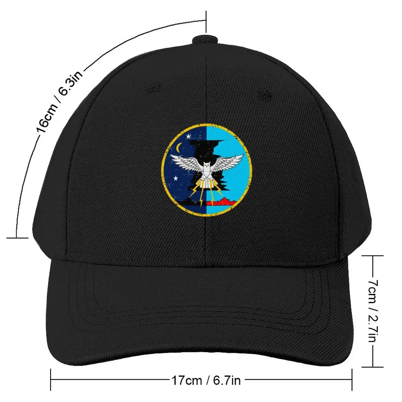 VMF - 513 Flying Nightmares USMC Attack Squadron Roundel Patch - Grunge Style Baseball Cap dad hat Sun Cap Ladies Men's