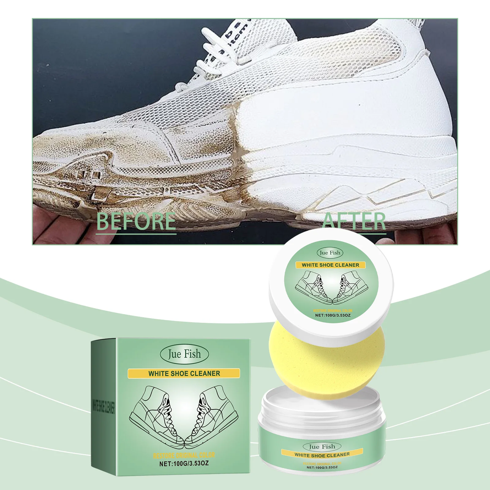 

Белая паста для чистки обуви Чистая кожаная обувь Кожаные сумки Маленькая белая обувь Бесплатный уход Портативная чистящая паста