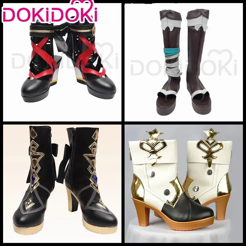 Navia/Clorinde/Chiori/Gorou Shoes Game Genshin Impact Cosplay DokiDoki Women Cosplay Fontaine Navia Shoes Clorinde Cosplay Shoes