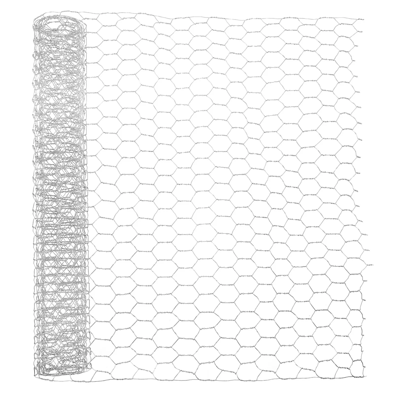 Chicken Wire Net Hexagonal Wire Mesh Galvanized Metal Net for Poultry Duck Goose Farming Home Garden Fencing Crafting Photo Wall