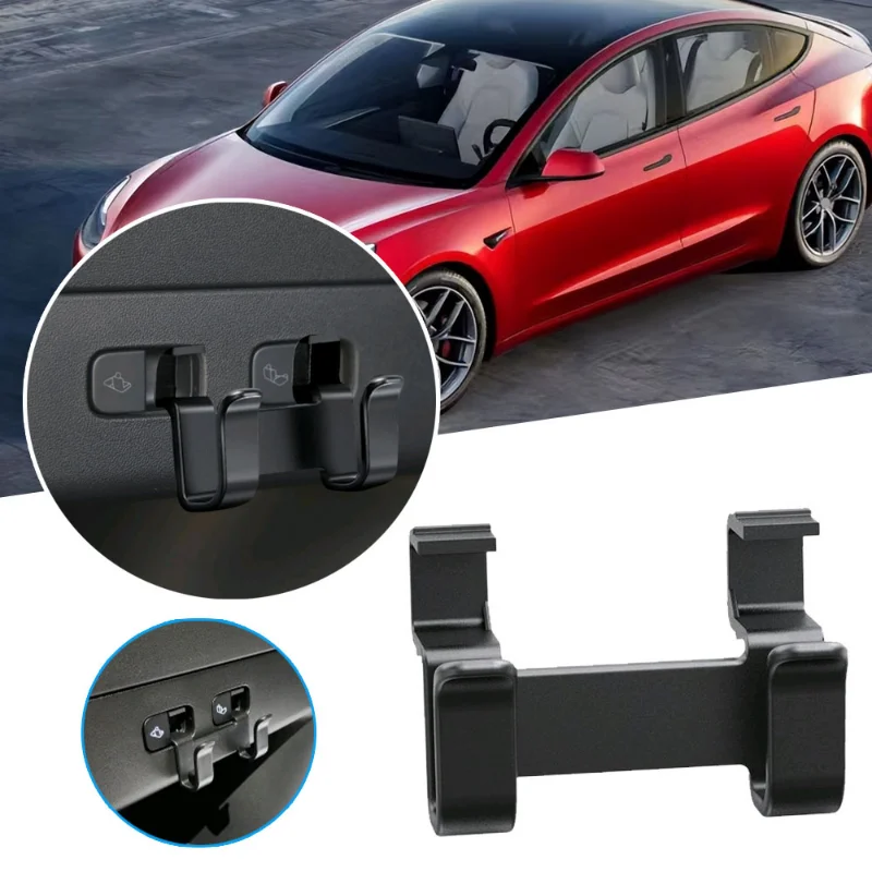 

Car Rear Trunk Hook Storage Holder Car Interior Trunk Hook Bag Umbrella Little Stuff Hanger Organizer Decor for Tesla Model Y