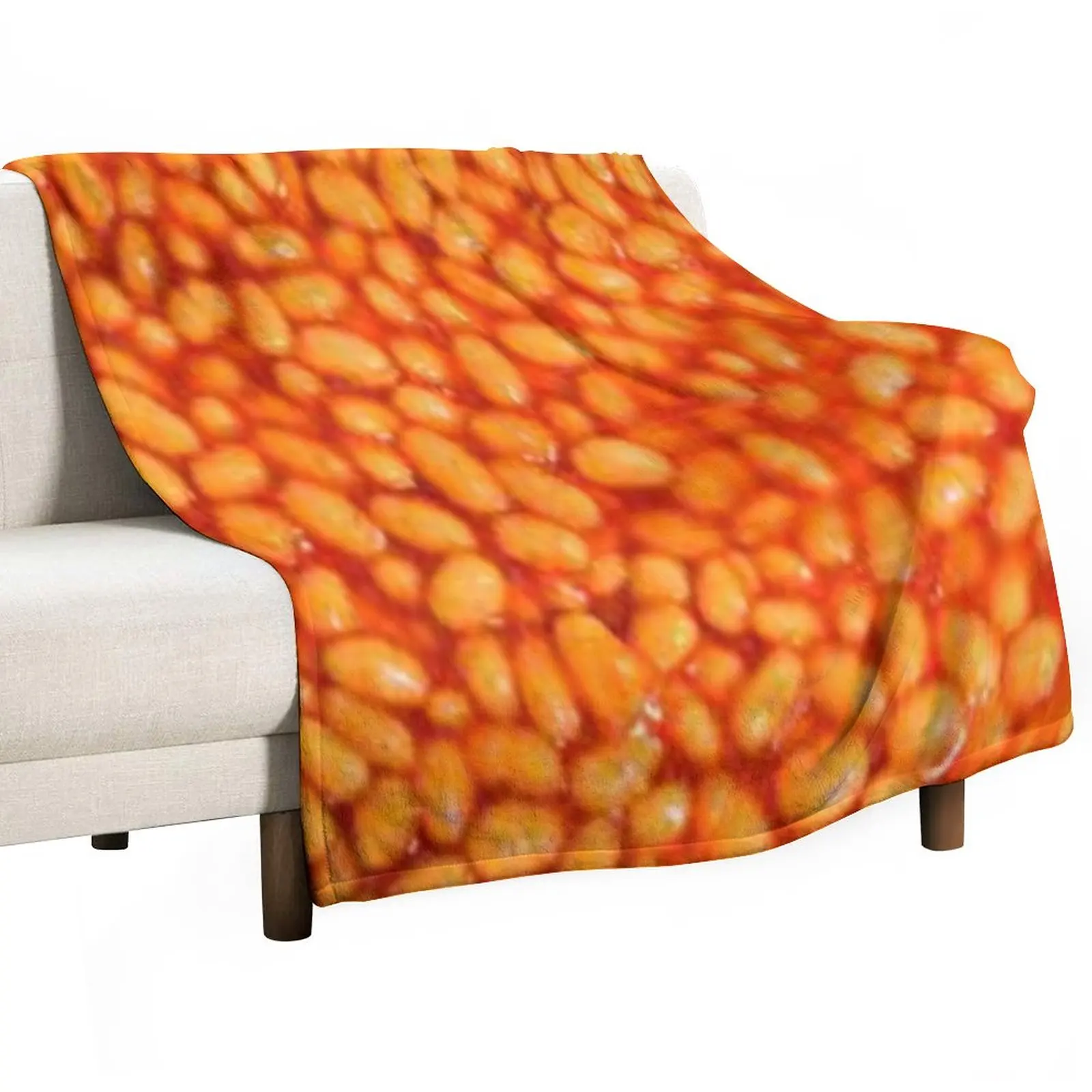 

baked beans Throw Blanket Soft Plaid Thermal Blanket Hairy Blanket Blankets For Sofas