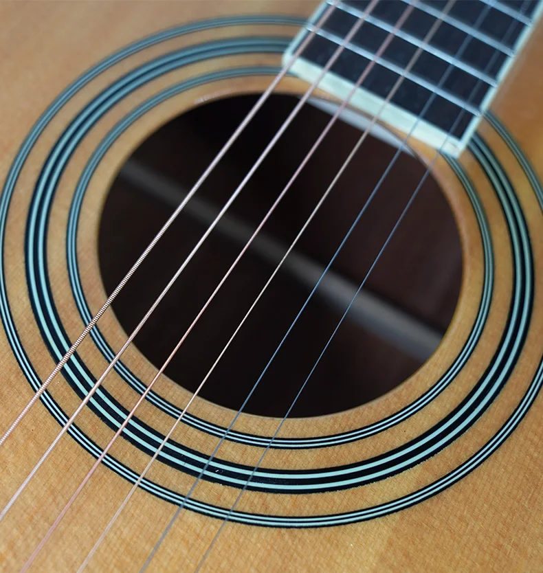 41Inch Solid Spruce Front Cutaway Folk Guitars Acoustic Guitar Instrument
