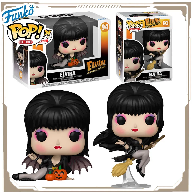 

Funko POP Original Dark Queen Anime Figure Elvira Action Figure Toys for Boys Girls Kids Gift Collectible Model Ornaments