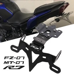 Soporte de matrícula para motocicleta, accesorio para YAMAHA YZF R7 MT07 FZ07 FZ 07 MT 07 R 7, eliminador de guardabarros, soporte de registro