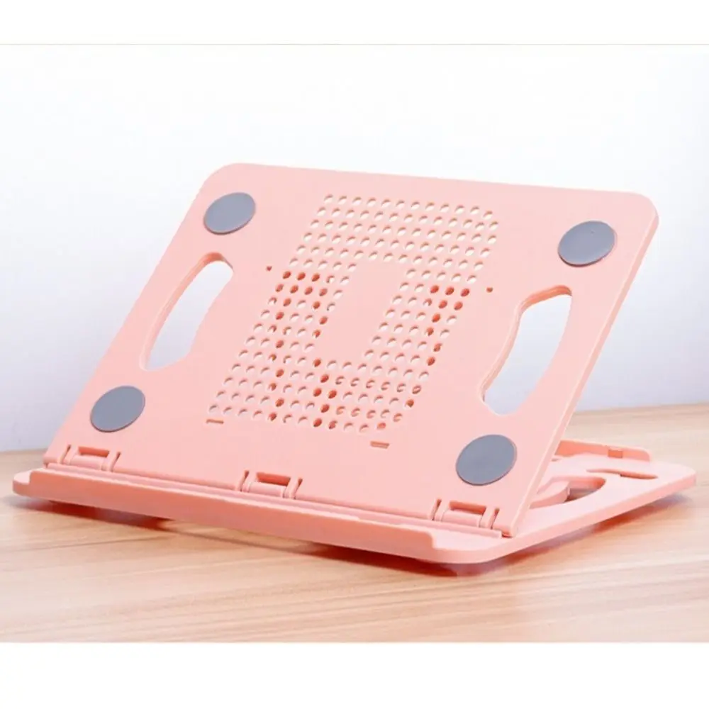 Dobrável Laptop Riser Stand, Suporte para Notebook, Anti-Slip Cooling Rack, Suporte para Tablet ABS, 8 Graus, 360 ° Ajustável, Novo