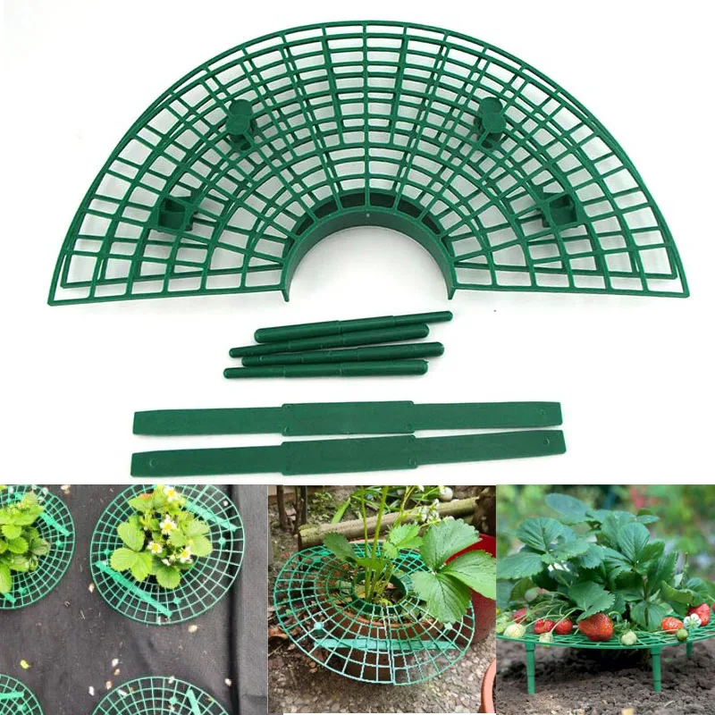 5PCS Strawberry plant Stand Frame Holder Balcony Planting Rack Fruit Support Plant Flower Climbing Vine Pillar Gardening Stand