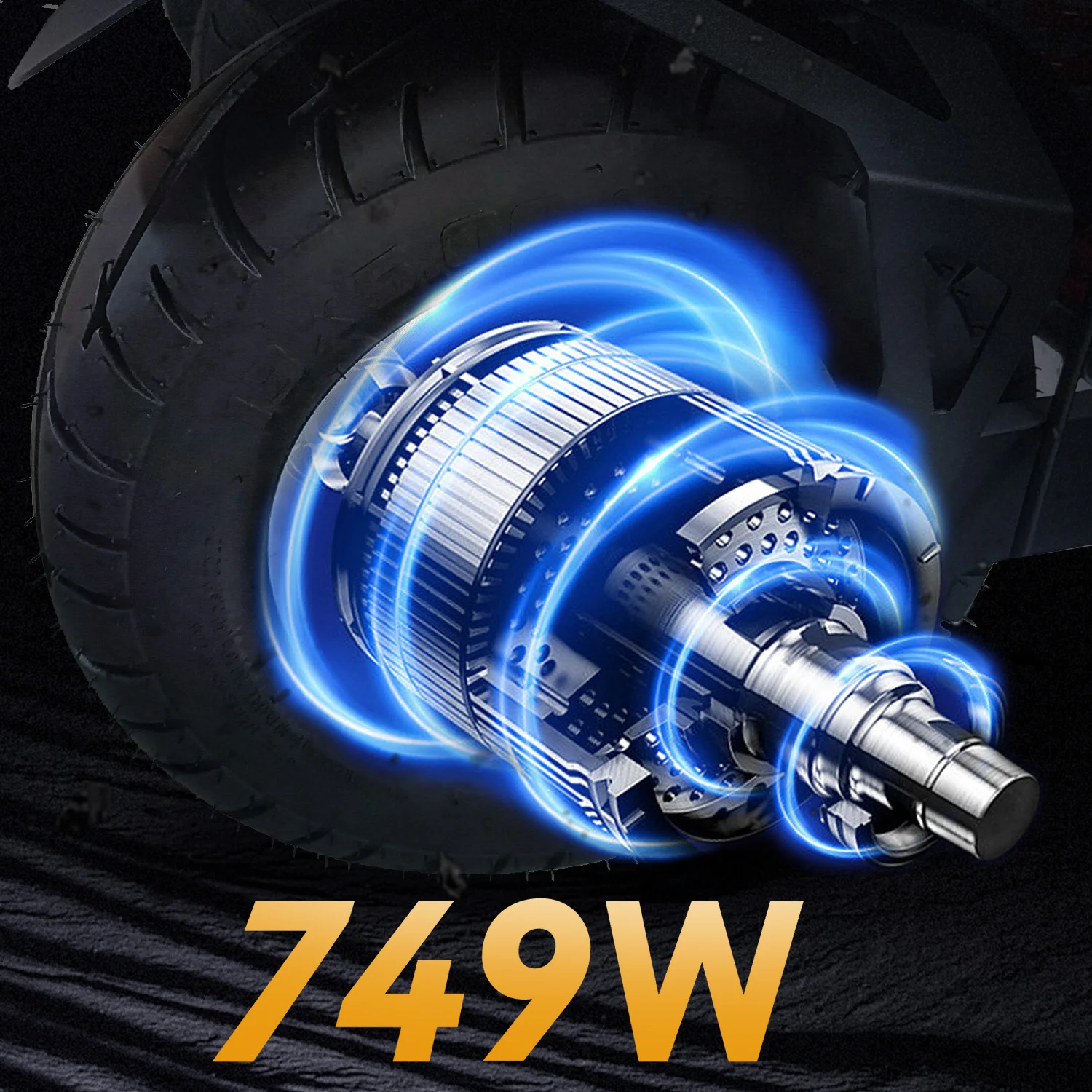 8000W dual drive off-road electric scooter, 60V50AH, 80KM/h and 100km range, hydraulic shock absorber 13 inch off-road wheels