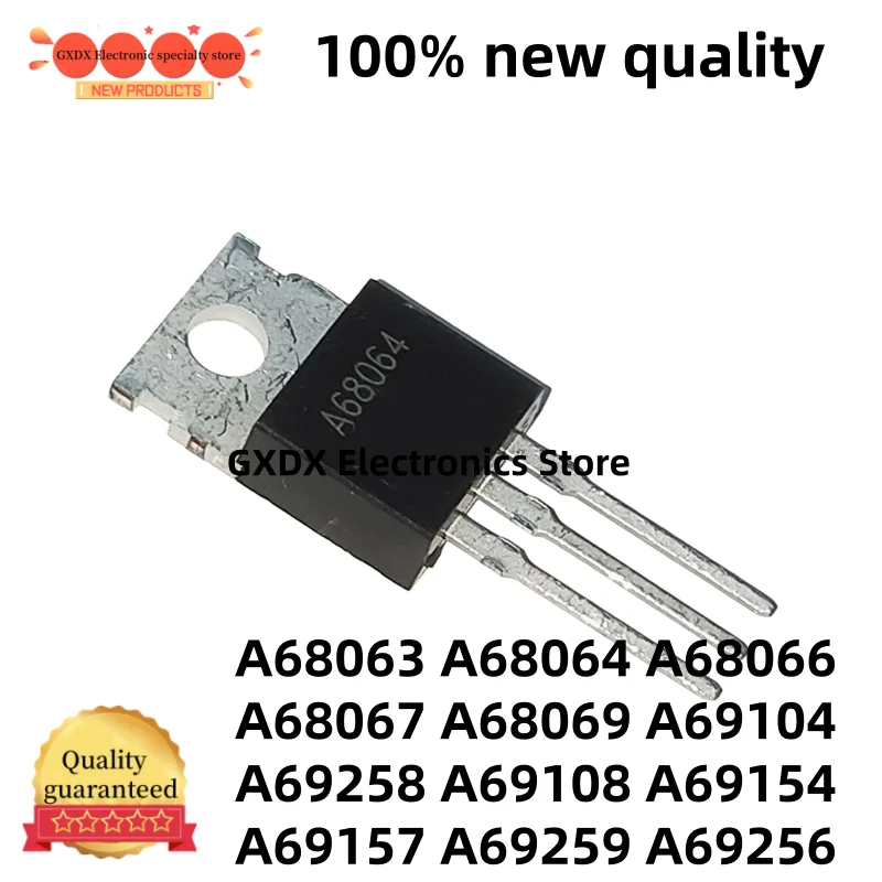 5-10 Piezas 100% Nuevas A68063 A68064 A68066 A68067 A69104 A68069 A69108 A69154 A69157 A69256 A69258 A69259 Transistor TO-220