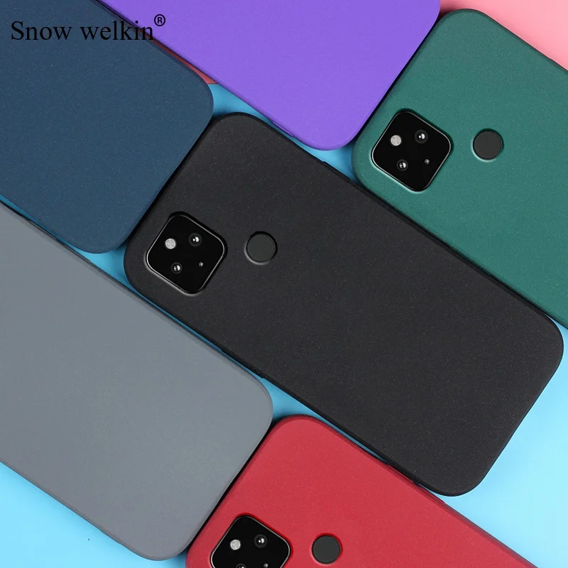 Sand Matte Soft Silicon Full Protect Shockproof Case For Google Pixel 5A 5 4A 5G 4G 4 3 2 3A XL 4XL 3XL 2XL Phone Cases Cover