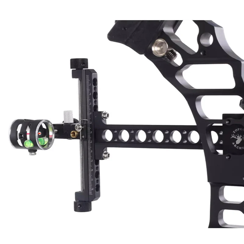 TP8510 Archery Bow Single Needle Sight 4-way Fine-tuning For Compound Bow Shooting Competitive Accessory