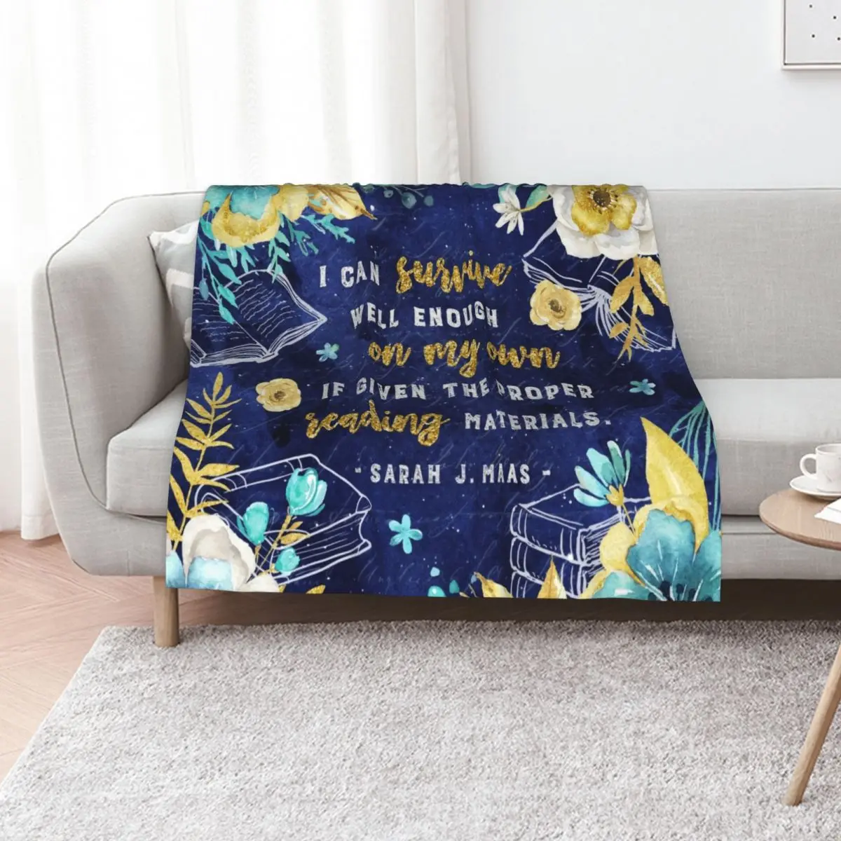I can survive Throw Blanket Polar Large Flannel Fabric christmas gifts Multi-Purpose Stuffeds Blankets
