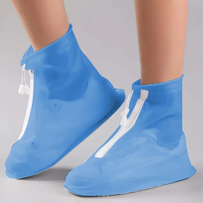 

Waterproof Shoe Cover PVC Sport Rain Boot with Layer Non-slip Material Wear-resistant Thick Shoes Unisex 1 Pair