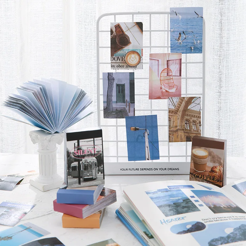 50 pcs Fresh art hand tent DIY diary Mini sticker book Creativity Stationery Diy Diary Album Scrapbooking Material