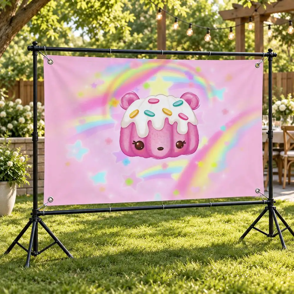 Toy Brand Num Noms Aesthetic Wall Tapestry Flag Printed Wall Hanging Living Room Party Outdoor Decor