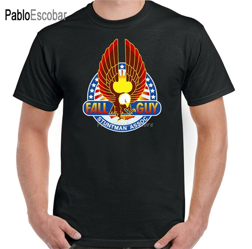 تي شيرت صيفي تي شيرت The Fall Guy رجالي ريترو 80'S تلفزيوني تي شيرت برنامج Stuntman Airwolf A-Team قمة الموضة الجديدة تي شيرت