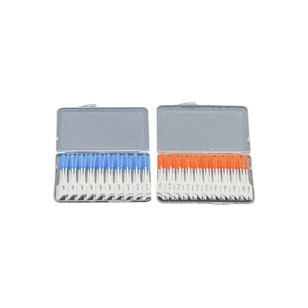 40pcs/box Dental Lab Dental Tool Interdental Floss Brushes Teeth Oral Care Clean Cleaning Dental Medical Products