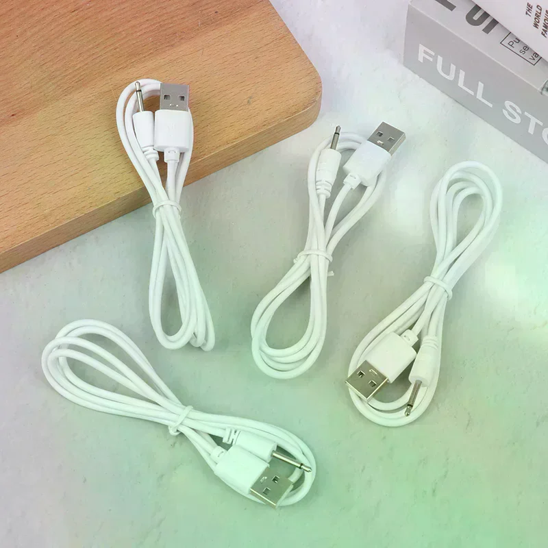 DC 2.5 Vibrator Charger Cable Audio Power Cord For Rechargeable Adult Toys Vibrators Massagers Accessories USB Power Supply USB