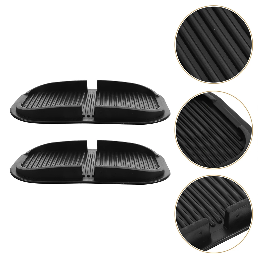 

2Pcs Car Anti-Slip Mat Silicone Dashboard Non Slip Pad for Phone Holder Universal Fit Large Slot Multifunctional Vehicle