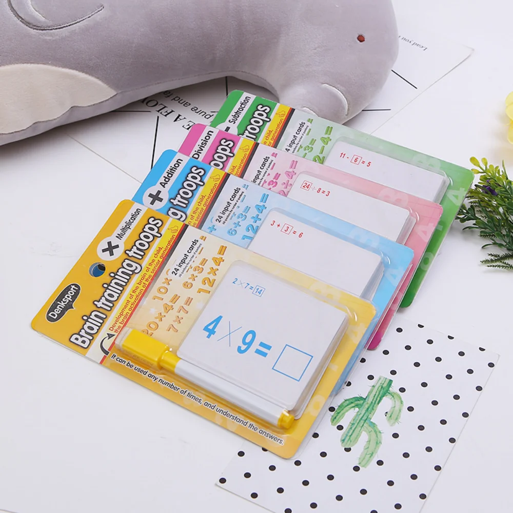 Kids Learning Cards Mathematics Flash Card Addition Subtraction Multiplication Division Math Educational Toys for Children Gifts