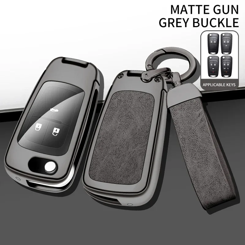 

New Zinc Alloy Leather Car Key Case Cover Protector for Buick Chevrolet Cruze Aveo Trax Opel Astra Corsa Meriva Zafira Antara J