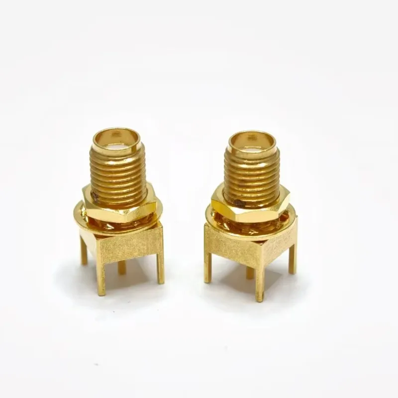 New Arrival KHD1 RF Coaxial Connector, Female PCB Solder Mount Socket, 50Ohm DC-18GHz Gold Plated Contact Connector Accessories