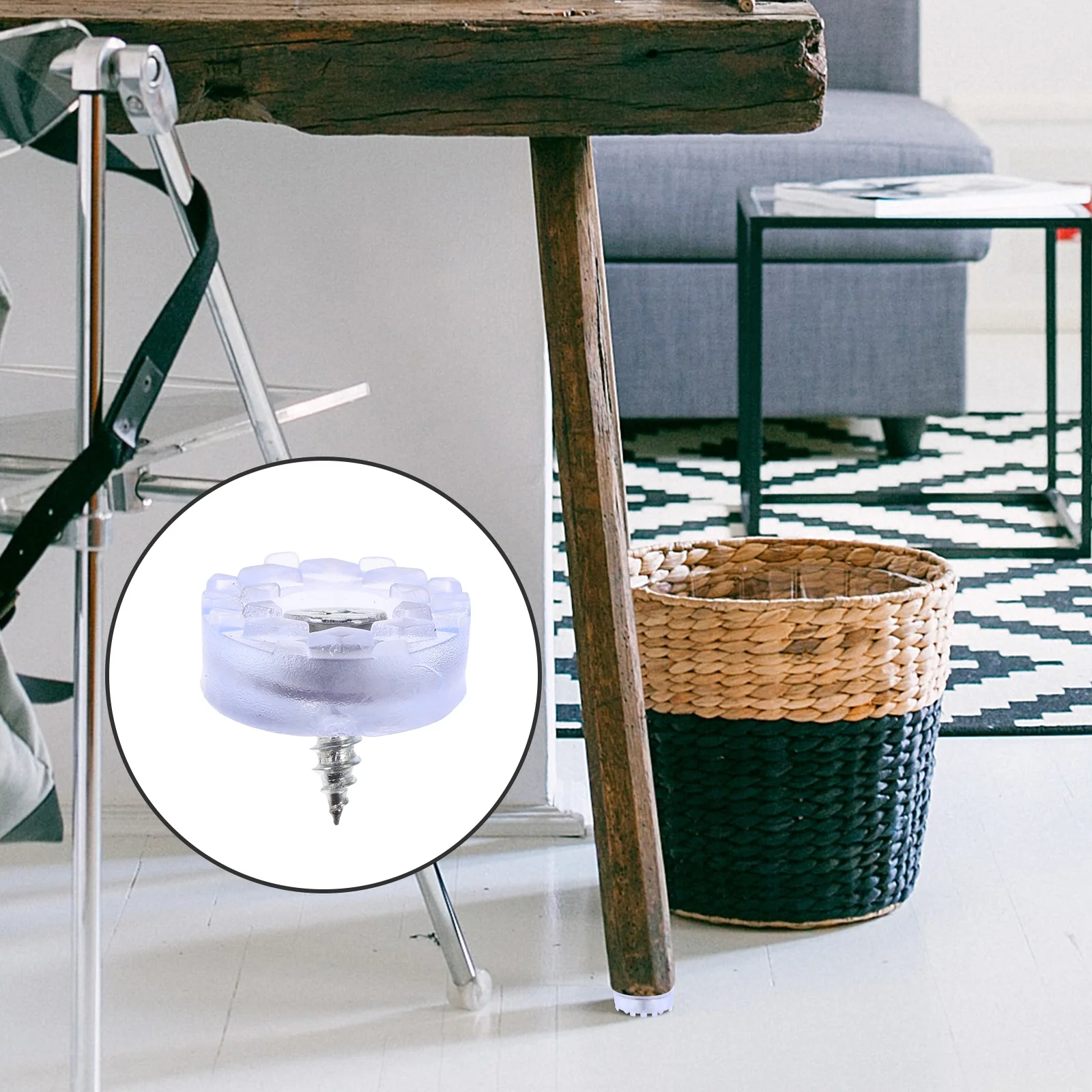 Piedini per mobili in gomma antiscivolo da 20 pezzi Design multiuso per l'home office Piedini per tagliere facili da installare e utilizzare