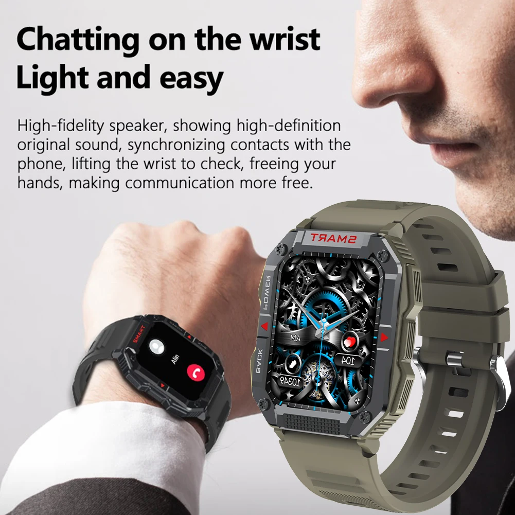 Fashion Large Dial HD Smartwatch Waterproof Anti-Drop Watches Gift For Birthday