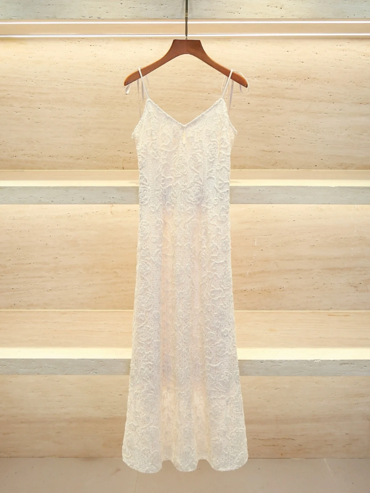 High-End Summer Floral Embroidery Long Dr Women's Strapl Gown Ele Chic Sle Commute Friendly High Waist Design