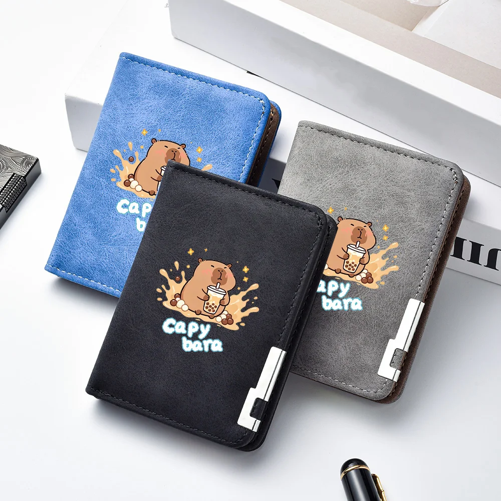 Cartoon Beaver Men's Wallet - Multi-functional Student Credit Card Organizer Bag - Men's Simple Wallet