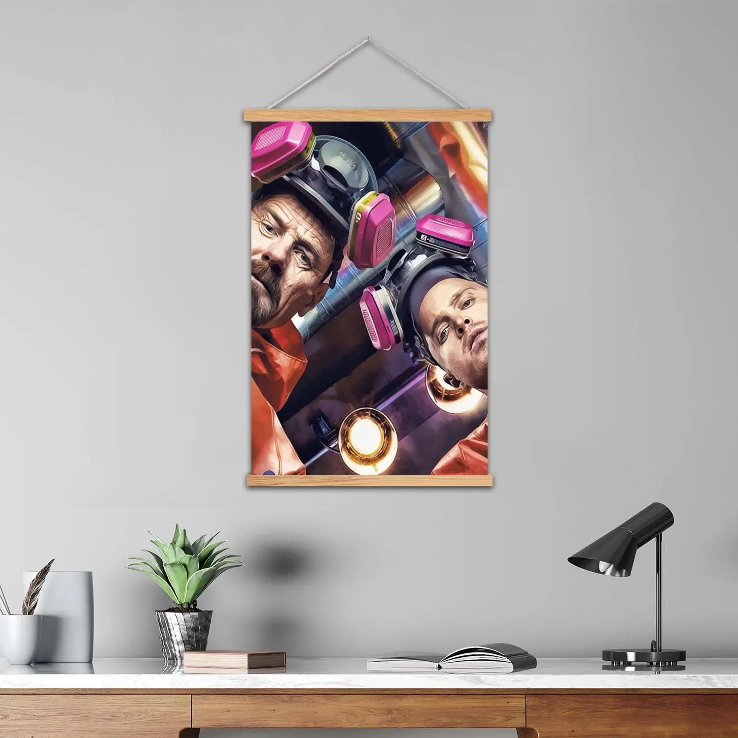 breaking bad Framed Wall Painting Canvas Art Poster and Wall Art,  Modern Family, Bedroom Decor,Decorative painting view 4
