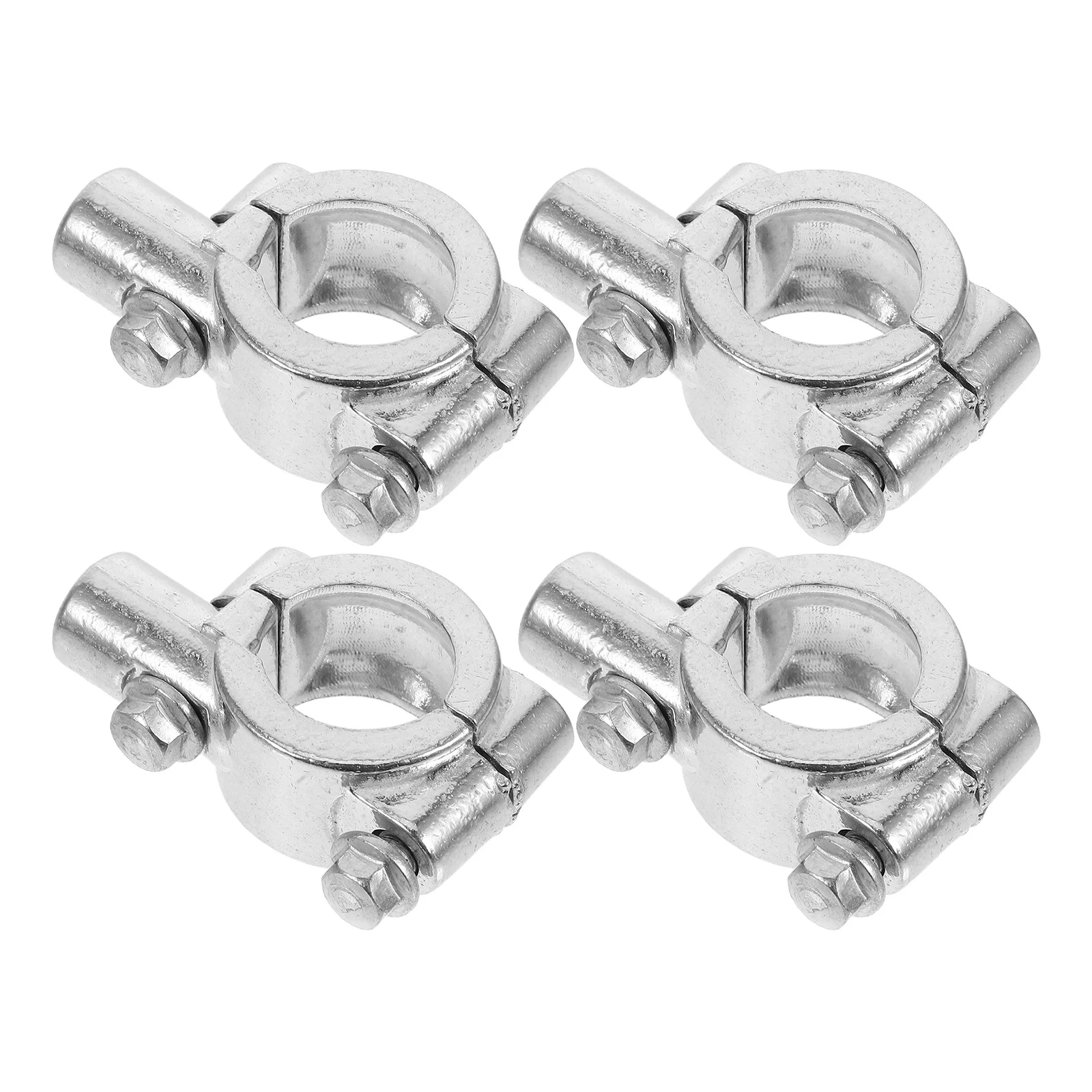

4Pcs Motorcycle Flagpole Base Clamp Aluminum Alloy Secure Quick Release Mount for Electric Bikes Weather-Resistant Handlebar