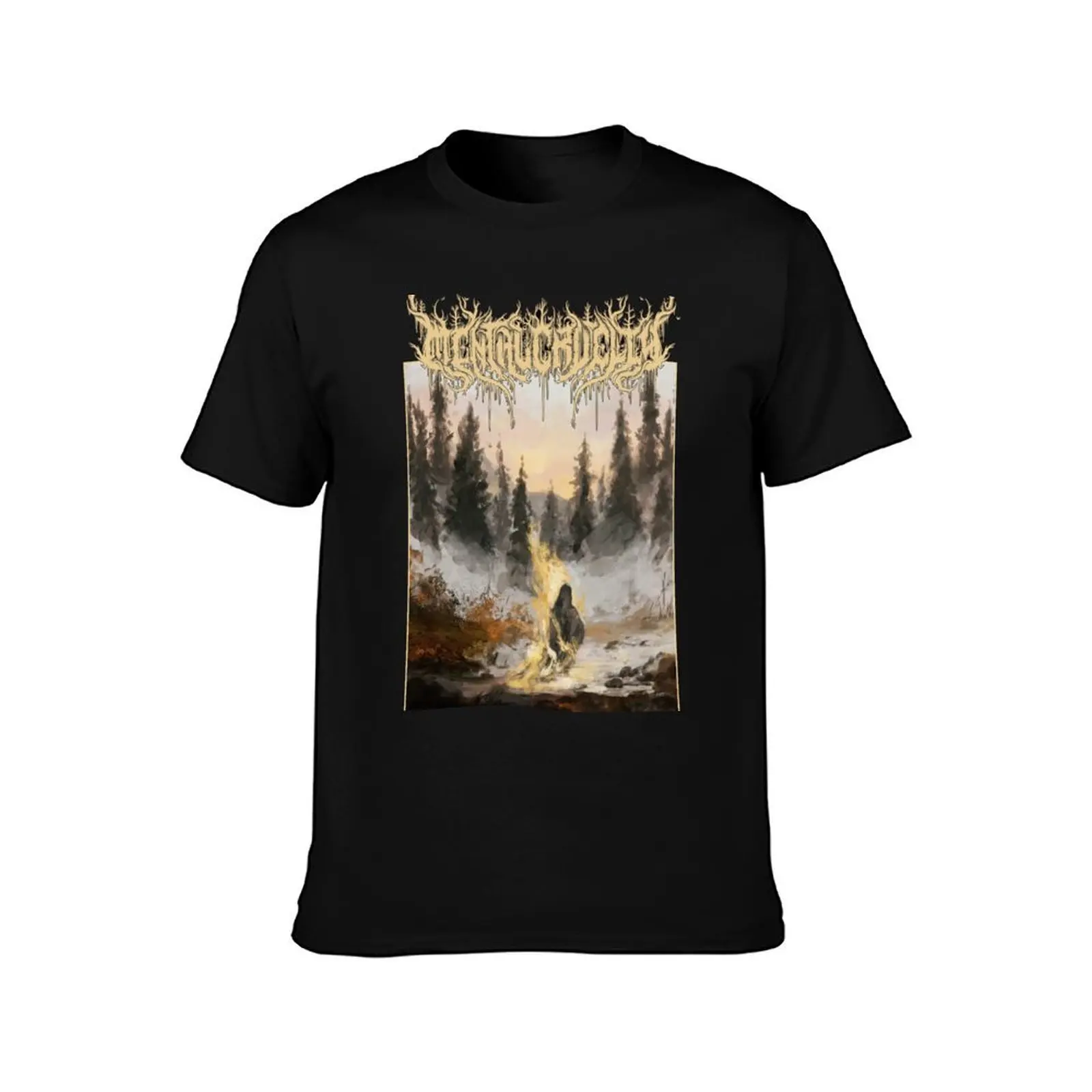 Mental Cruelty King Ov Fire T-Shirt, Summer Casual Cotton Tee, Oversized Streetwear Tops, Vintage Graphic Print, 100% Cotton