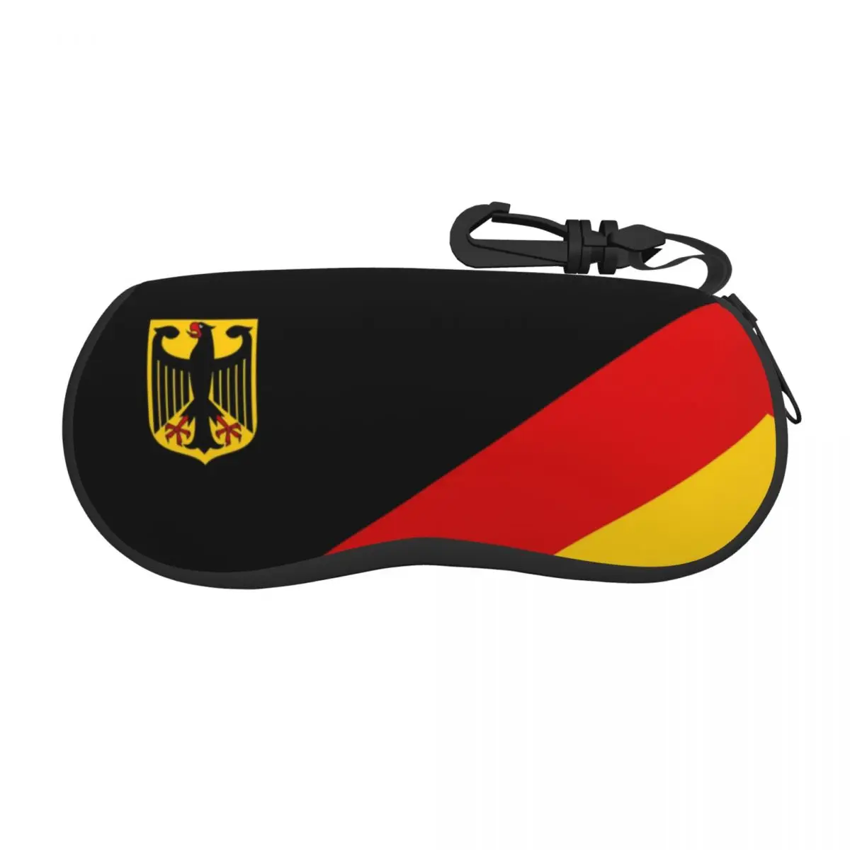 German Flag Shell Eyeglasses Case Men Women Cool Coat of Arms of Germany Glasses Case Sunglasses Box Pouch