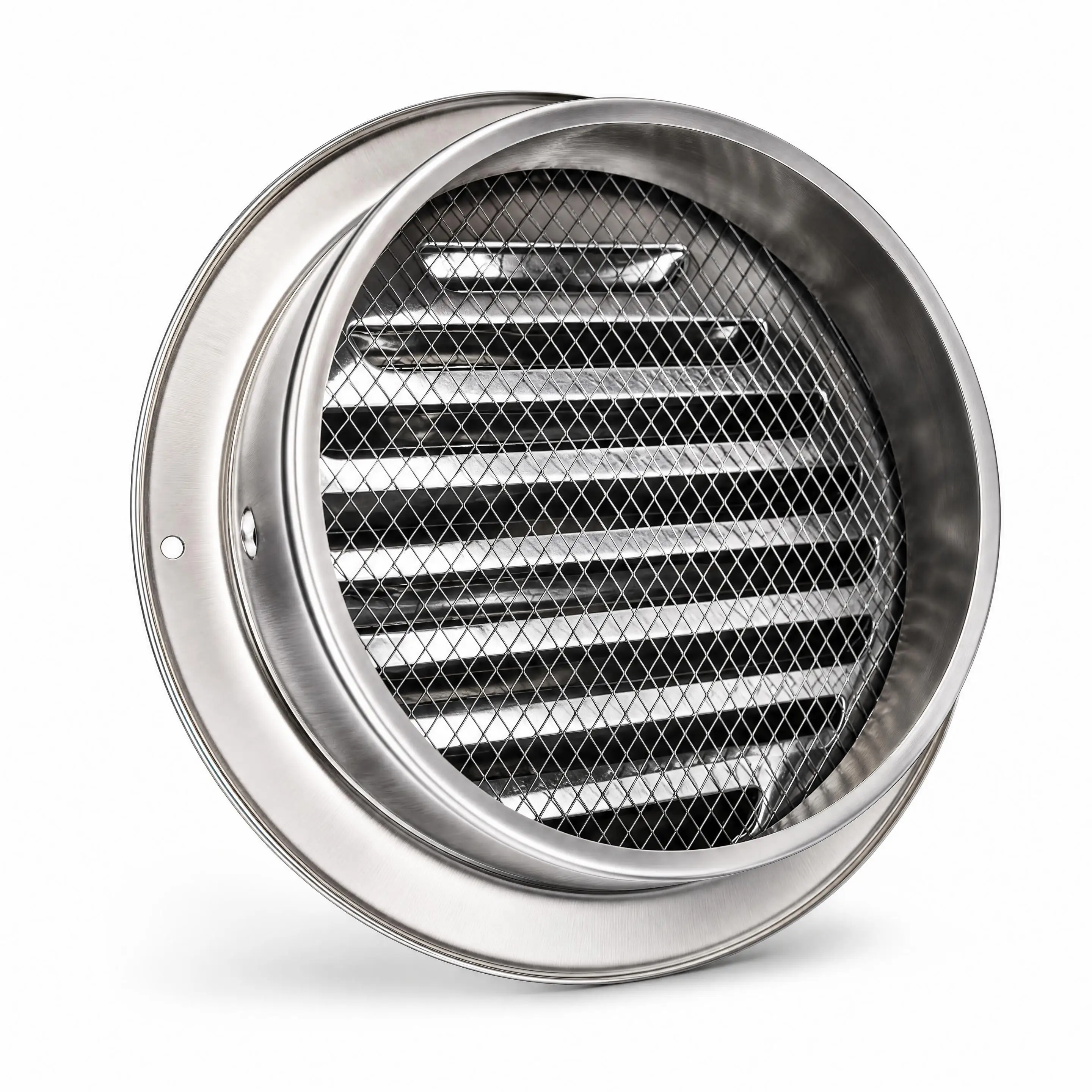FONISLE Stainless Steel Round Duct Vent Hood Waterproof Insect Proof Wall Cap for HVAC Bathroom Kitchen Exhaust Vent 70-250mm