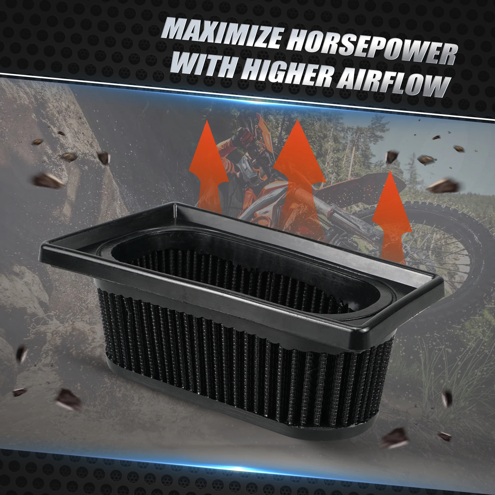 High Flow Air Filter Air Box Top Cover For KTM 690 Enduro R 690 SMC /SMCR For Husqvarna 701 Enduro /Supermoto GasGas 700 SM/ES